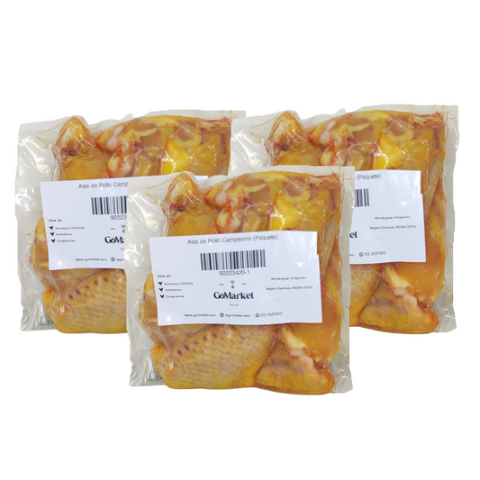 Alas de pollo campesino  3 pack x 5 unidades
