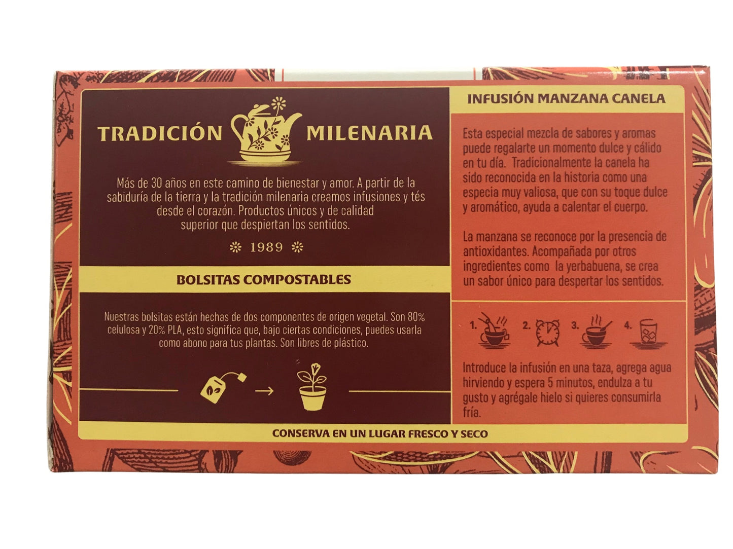 Infusión La Teresita Manzana y canela x 20 sobres (100 % natural)