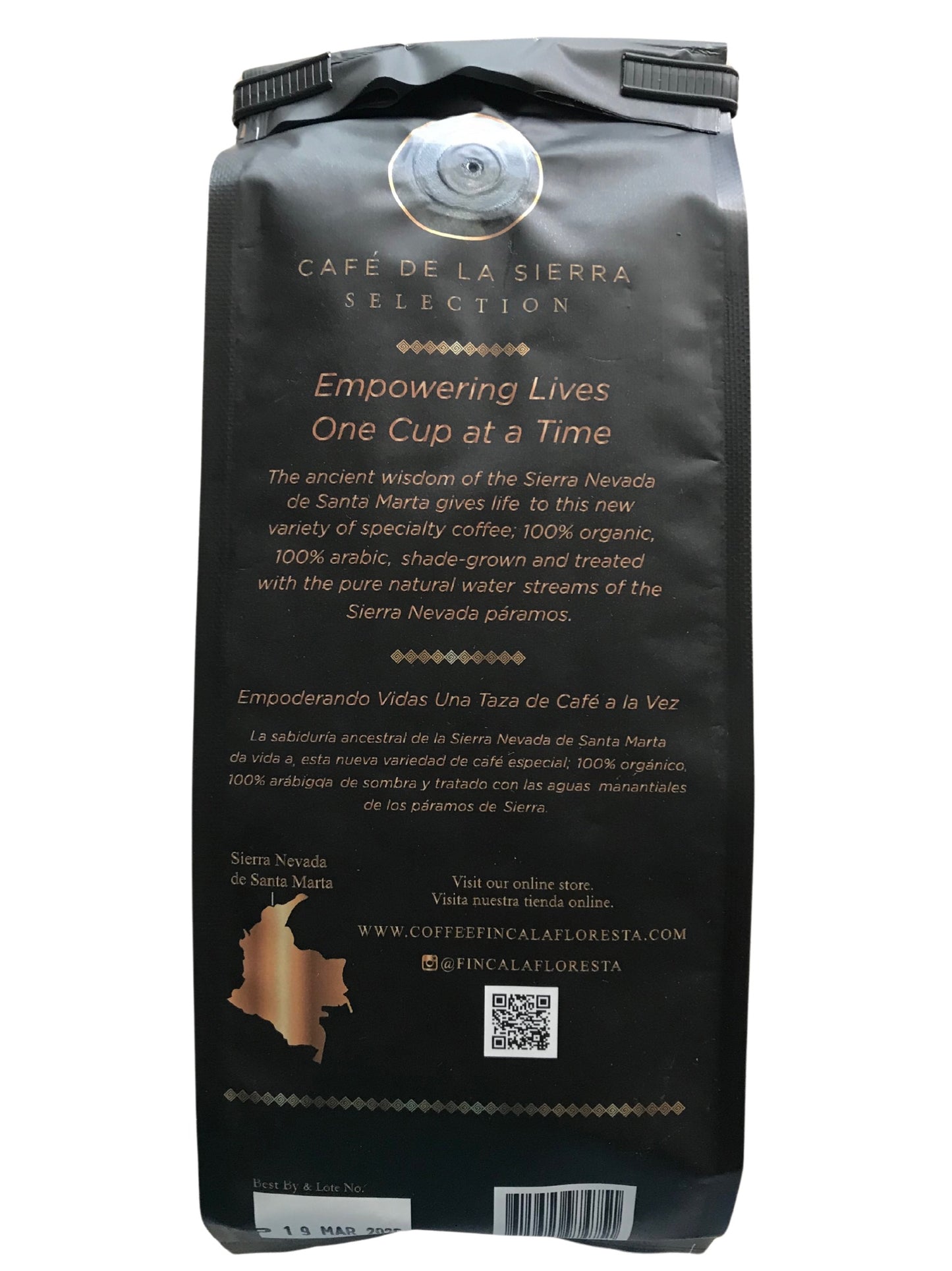 Café orgánico Premium Molido (NEGRO x 250g)