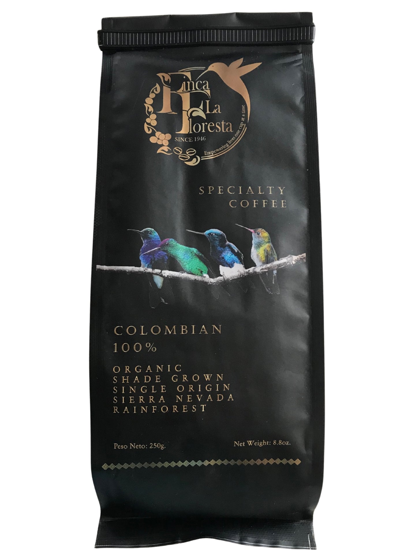 Café orgánico Premium Molido (NEGRO x 250g)