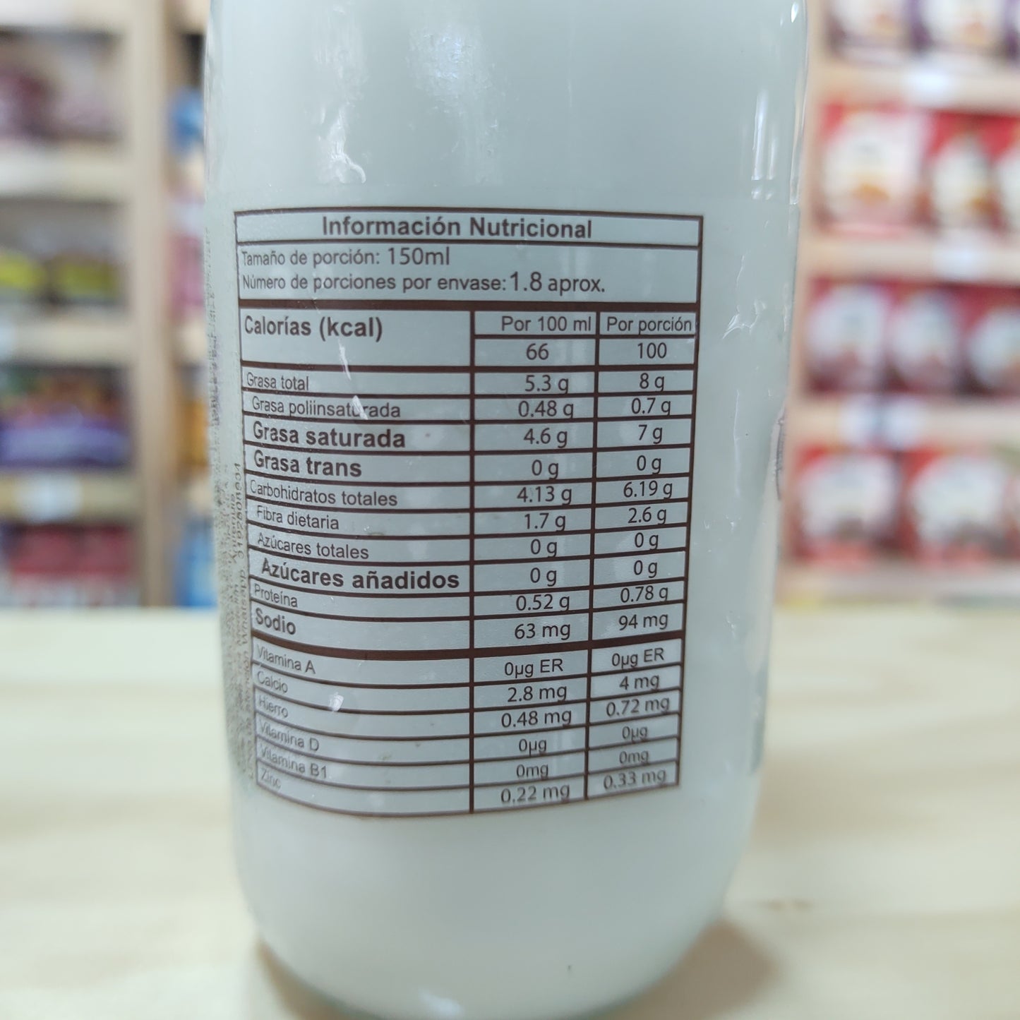 Yogurt de Coco Bebible Natural (Pre-Probiótico) x 270 ml