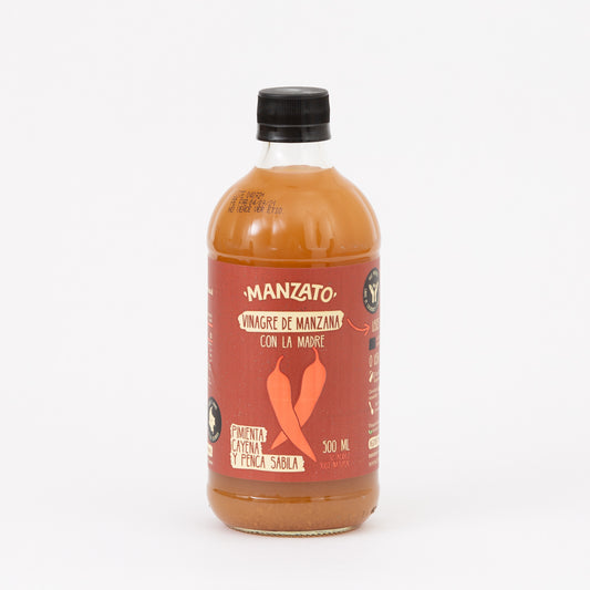 Vinagre de Manzana con Pimienta Cayena y Sábila x 500 ML
