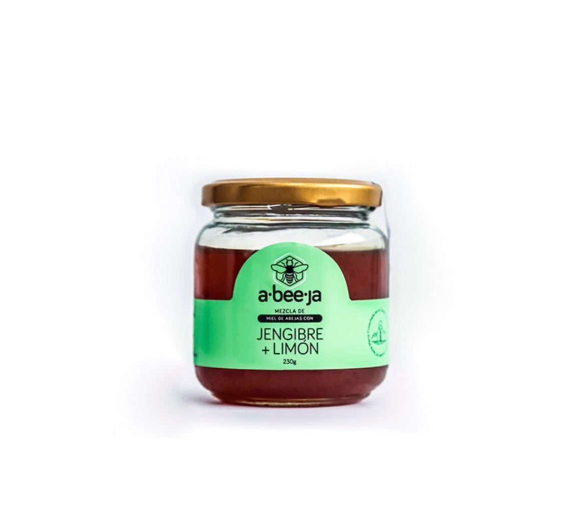 Miel de Abeja con Jengibre + Limón