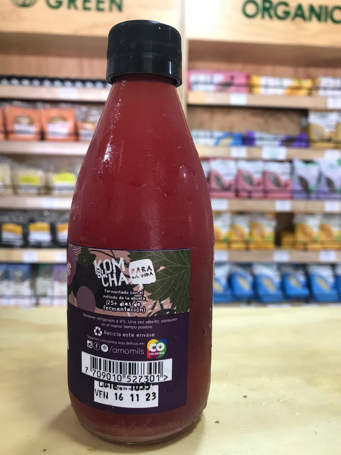 Kombuchas Sabor Uva, Jengibre y Limoncillo x 280 ml