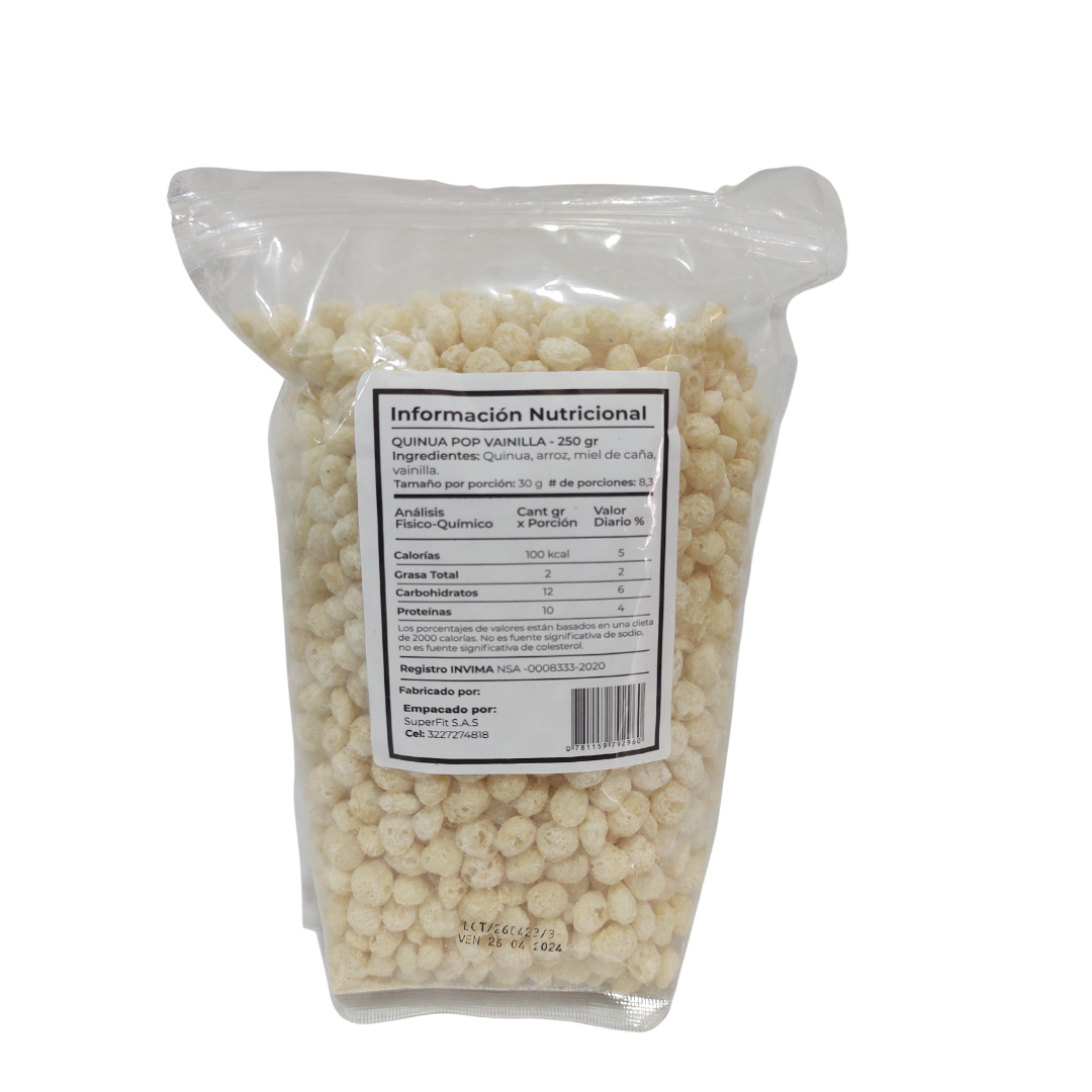 Cereal Quinoa Pop Vainilla x 250 g