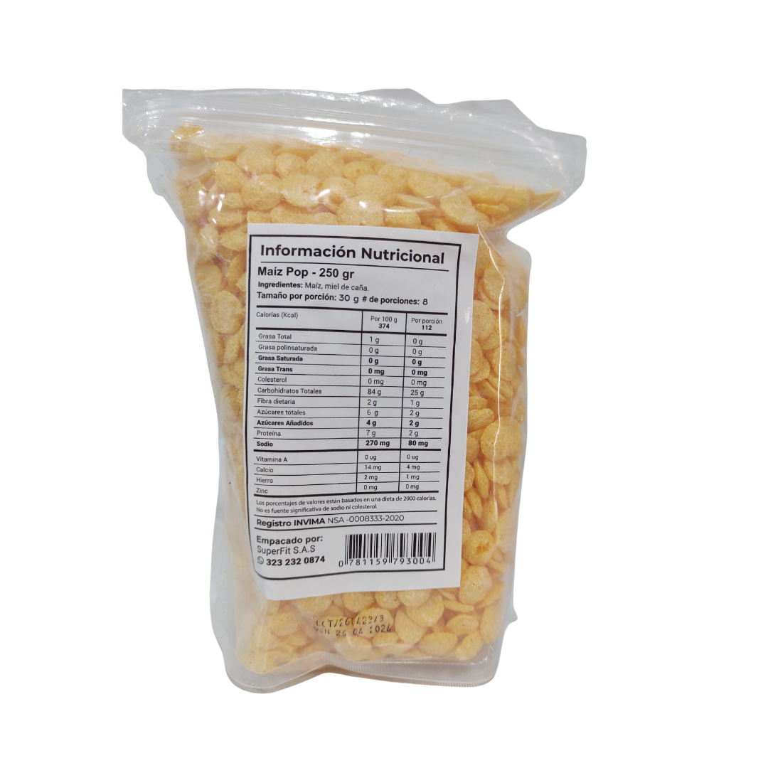 Cereal Maíz Pop x 250 g