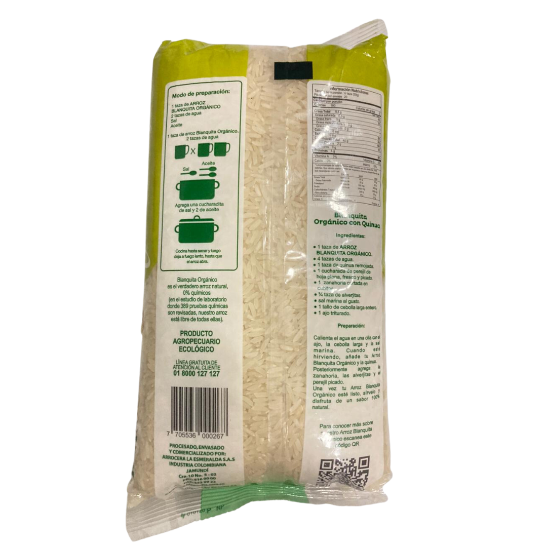 Arroz Orgánico Empacado x Kg