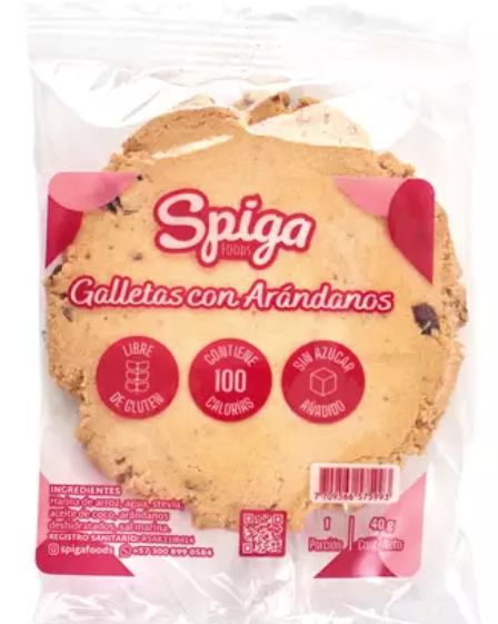 Galleta de Arroz con Arándanos sin Gluten x 40g